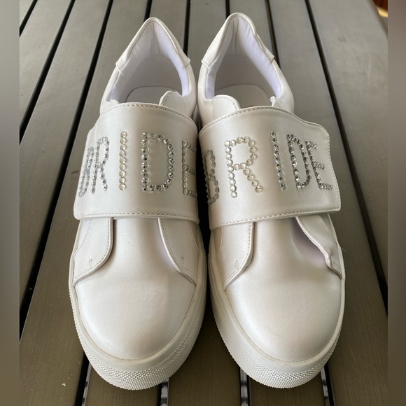 Lulus Bride2Be White Rhinestone Sneakers - Picture 4 of 13